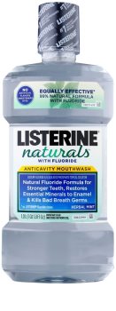 Listerine Naturals Herbal Mint antiseptická ústní voda s fluoridem