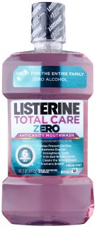 Listerine Total Care Zero enjuague bucal para la protección completa anticaries y para un aliento fresco sin alcohol