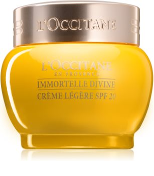 L’Occitane Immortelle Divine könnyű hidratáló krém a ráncok ellen