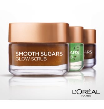 L’Oréal Paris Smooth Sugars Scrub esfoliante de limpeza anticravos