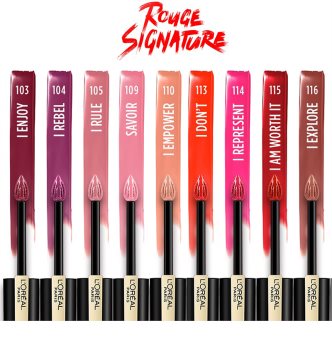 L’Oréal Paris Rouge Signature barra labial líquida mate