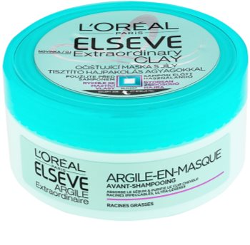 L’Oréal Paris Elseve Extraordinary Clay masque purifiant pour cheveux qui deviennent gras très vite