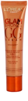 L’Oréal Paris Glam Bronze GG Cream bronzosító krém az arcra 5 in 1