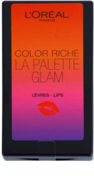 L’Oréal Paris Color Riche La Palette Glam Rúzs paletta tükörrel és aplikátorral