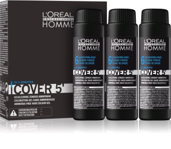 L’Oréal Professionnel Homme Cover 5' тонуюча фарба для волосся 3 шт