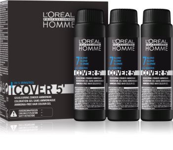 L’Oréal Professionnel Homme Cover 5' préparation colorante cheveux 3 pcs