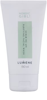 Lumene Nordic Girl! Scrub Me Up! peelingový čistiaci gél pre pleť s nedokonalosťami