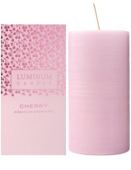 Luminum Candle Premium Aromatic Cherry Scented Candle Large (Ø 70 - 130 mm, 65 h)