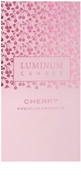 Luminum Candle Premium Aromatic Cherry Scented Candle Large (Ø 70 - 130 mm, 65 h)