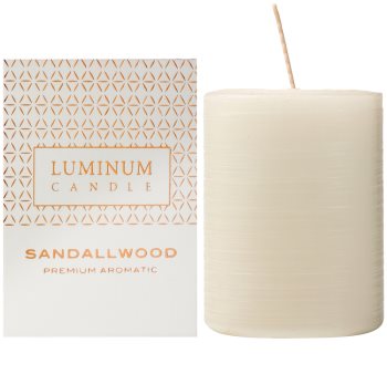 Luminum Candle Premium Aromatic Sandalwood vela perfumado intermédio (Ø 60 - 80 mm, 32 h)