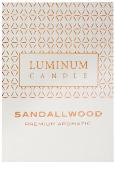 Luminum Candle Premium Aromatic Sandalwood Scented Candle Medium (Ø 60 - 80 mm, 32 h)