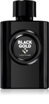 luxury concept perfumes black gold