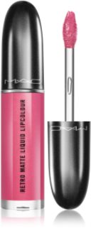 MAC Retro Matte Liquid Lipcolour матова помада з ефектом металік