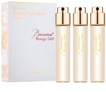 Maison Francis Kurkdjian Baccarat Rouge 540 eau de parfum unisex 3 x 11 ml rezerva