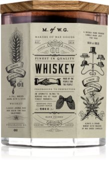 Makers of Wax Goods Whiskey mirisna svijeća s drvenim fitiljem