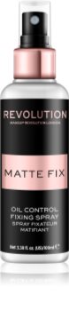 Makeup Revolution Pro Fix spray fixador para base matificante