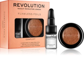 Makeup Revolution Flawless Foils metalické očné tiene s podkladovou bázou