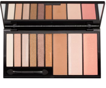 Makeup Revolution Euphoria Bronzed multifunkční paleta se zrcátkem a aplikátorem