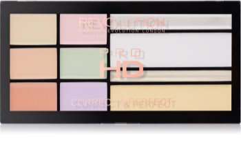 Makeup Revolution Pro HD Correct & Perfect palette de correcteurs avec highlighter