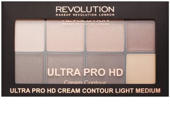 Makeup Revolution Ultra Pro HD Light Medium Paletă cremă pentru conturul feței