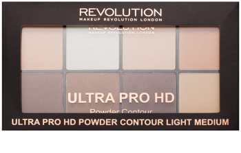 Makeup Revolution Ultra Pro HD Light Medium Paletă pudră pentru conturul feței
