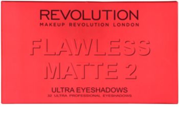 Makeup Revolution Flawless Matte 2 paleta senčil za oči z ogledalom