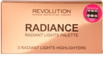 Makeup Revolution Radiance paleta rozjasňujících pudrů