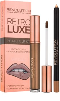 Makeup Revolution Retro Luxe set ruj metalic