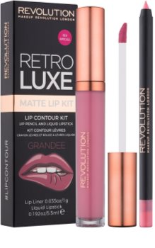 Makeup Revolution Retro Luxe matná sada na pery
