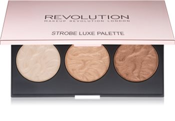 Makeup Revolution Strobe Luxe paleta rozjasňovačů