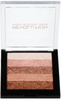 Makeup Revolution Shimmer Brick autobronzant și iluminator 2 in 1