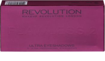 Makeup Revolution Flawless 2 paleta farduri de ochi cu oglinda mica