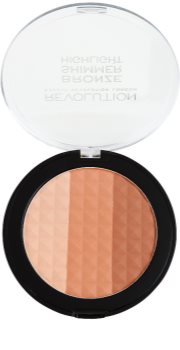 Makeup Revolution Ultra Bronze Shimmer HIghlight бронзер-хайлайтер
