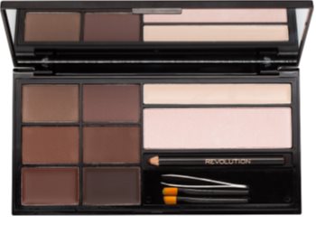 Makeup Revolution Ultra Brow paleta pre líčenie obočia