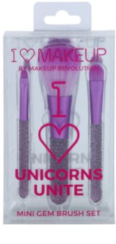 Makeup Revolution I ♥ Makeup Unicorns Unite Set mit kleinen Pinseln