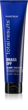 Matrix Total Results Brass Off Hitzeschutzcreme zur Glättung widerspenstiger Haare