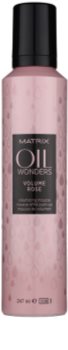 Matrix Oil Wonders Volume Rose espuma de cabelo para dar volume