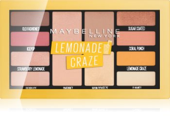 Maybelline Lemonade Craze палітра тіней