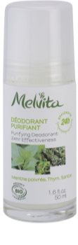 Melvita Les Essentiels deodorant roll-on fara continut de aluminiu 24 de ore