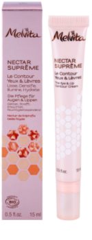 Melvita Nectar Supreme crema para contorno de ojos suavizante para contorno de ojos y labios