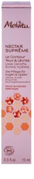 Melvita Nectar Supreme crema para contorno de ojos suavizante para contorno de ojos y labios