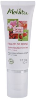Melvita Pulpe de Rose rozjasňující krém proti prvním známkám stárnutí pleti
