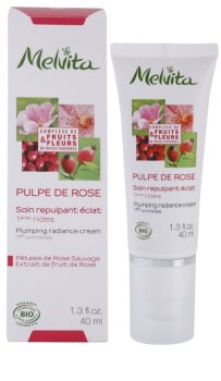 Melvita Pulpe de Rose rozjasňující krém proti prvním známkám stárnutí pleti