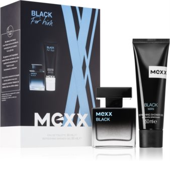 mexx black man woda toaletowa 30 ml   zestaw