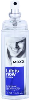 Mexx Life is Now for Him Deo mit Zerstäuber für Herren 75 ml