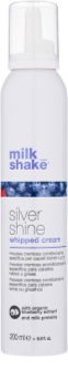 Milk Shake Silver Shine Cream Mousse for Blond Hair for Yellow Tones Neutralization