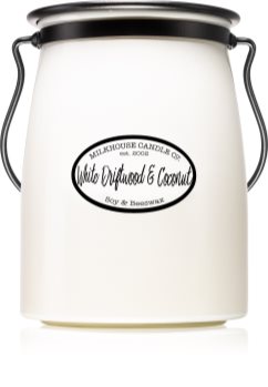 Milkhouse Candle Co. Creamery White Driftwood & Coconut lumânare parfumată 624 g Butter Jar