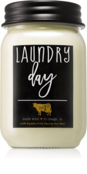 Milkhouse Candle Co. Farmhouse Laundry Day mirisna svijeća 368 g Mason Jar