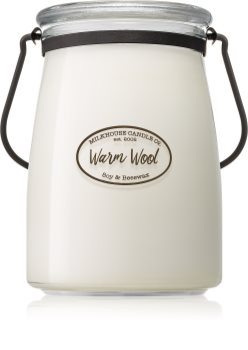 Milkhouse Candle Co. Creamery Warm Wool Duftkerze 624 g Butter Jar