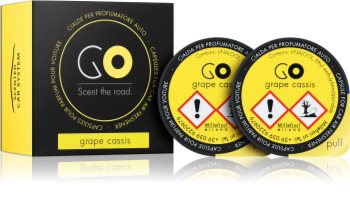 Millefiori GO Grape Cassis Auto luchtverfrisser 2 st Vervangende Vulling